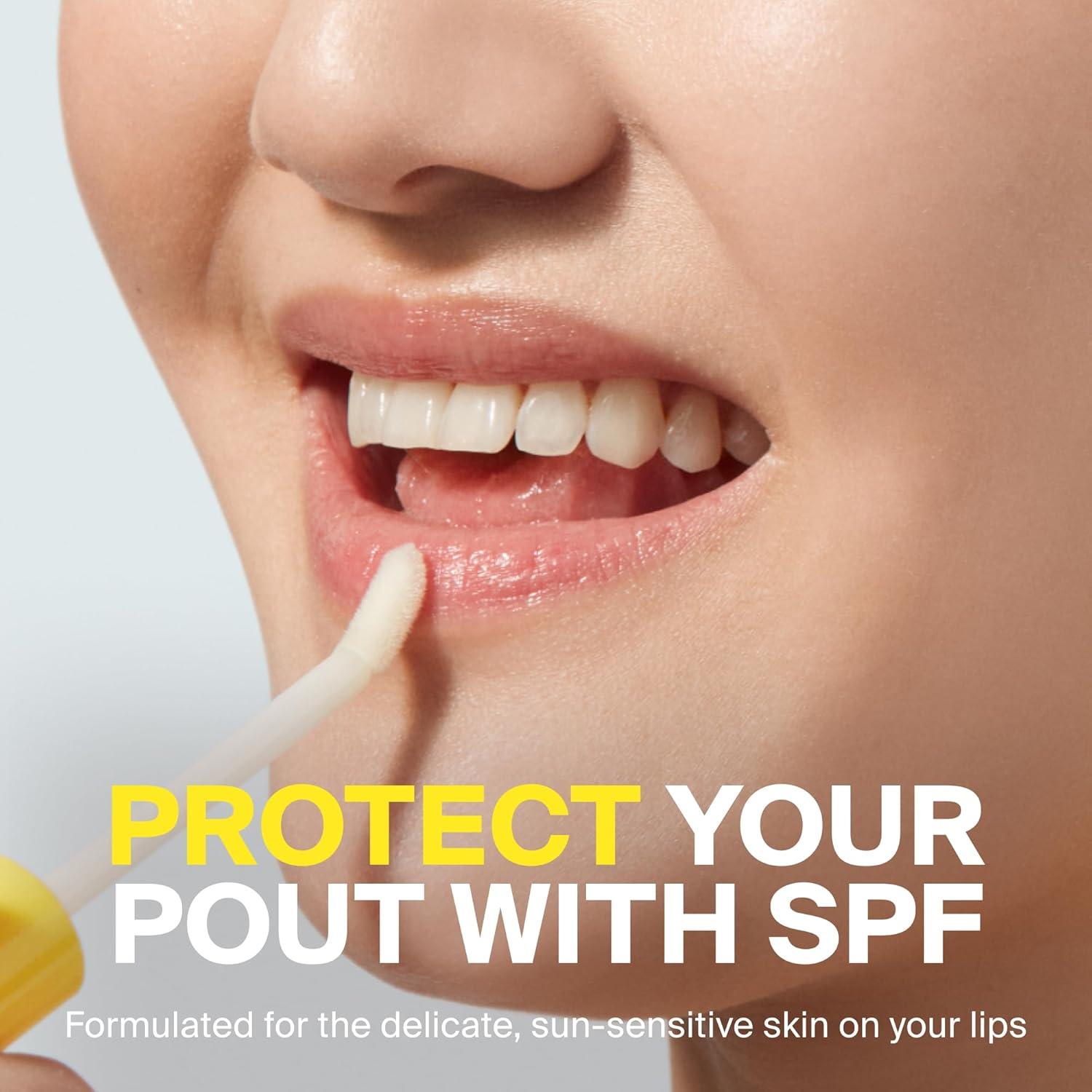 image:imageSupergoop Lipscreen Shine SPF 40 034 fl oz WaterResistant Clear Lip Gloss Broad Spectrum SPF Lip Balm with Grape Seed Extract Sunflower Seed Oil amp Kelp Extract NonSticky FormulaNo Color