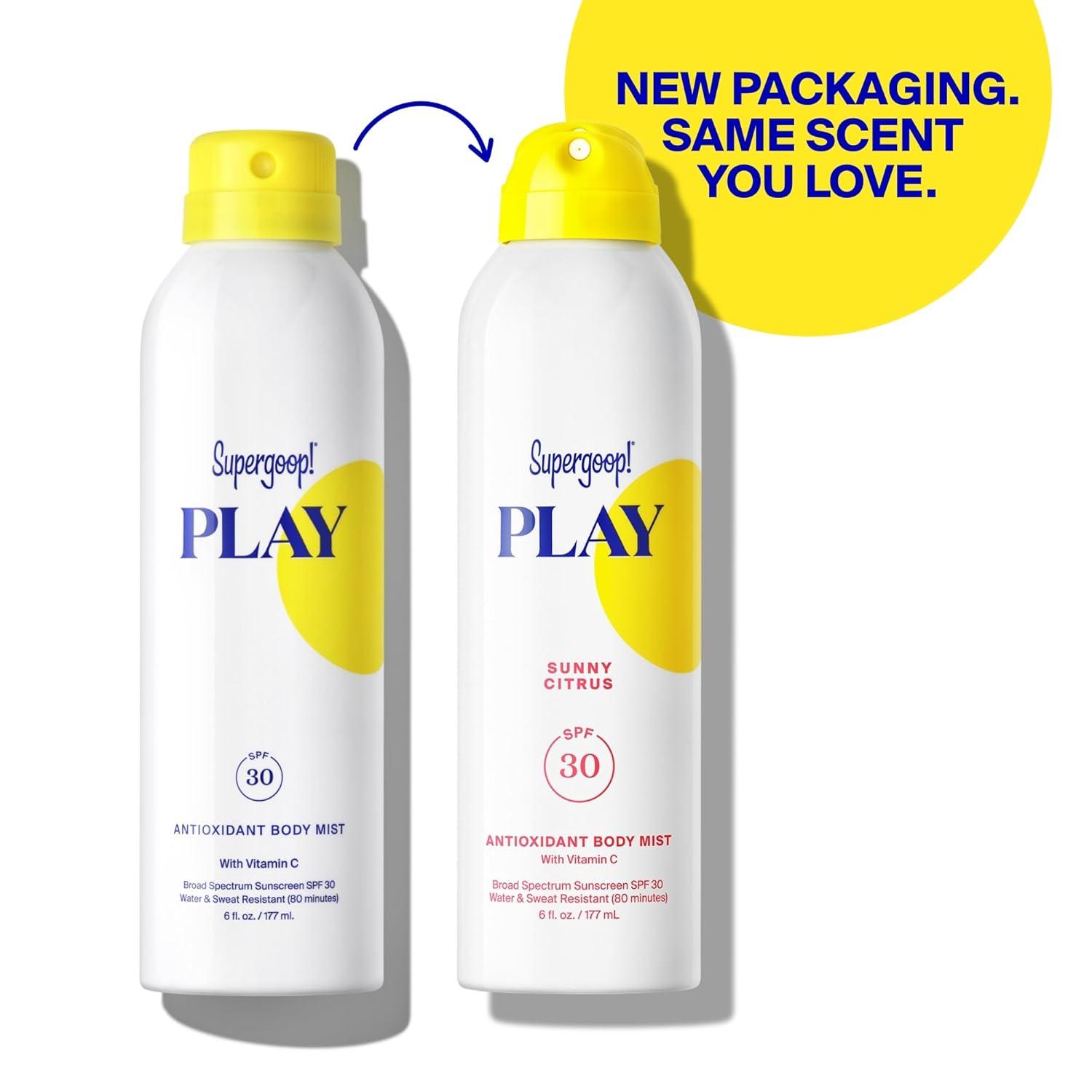 image:imageSupergoop PLAY Antioxidant Body Mist wVitamin C 6 fl oz SPF 50 PA Broad Spectrum Sunscreen Body Spray Great for Active DaysSunny Citrus