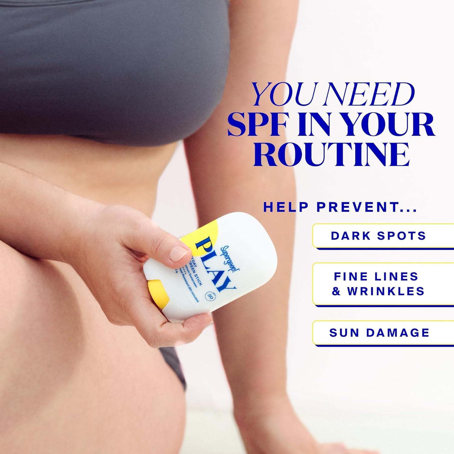 image:imageSupergoop PLAY Everyday Sunscreen Stick SPF 50 Lightweight NonGreasy Formula Natural Finish Fragrance Free Water amp Sweat Resistant All Skin Types 14 fl oz