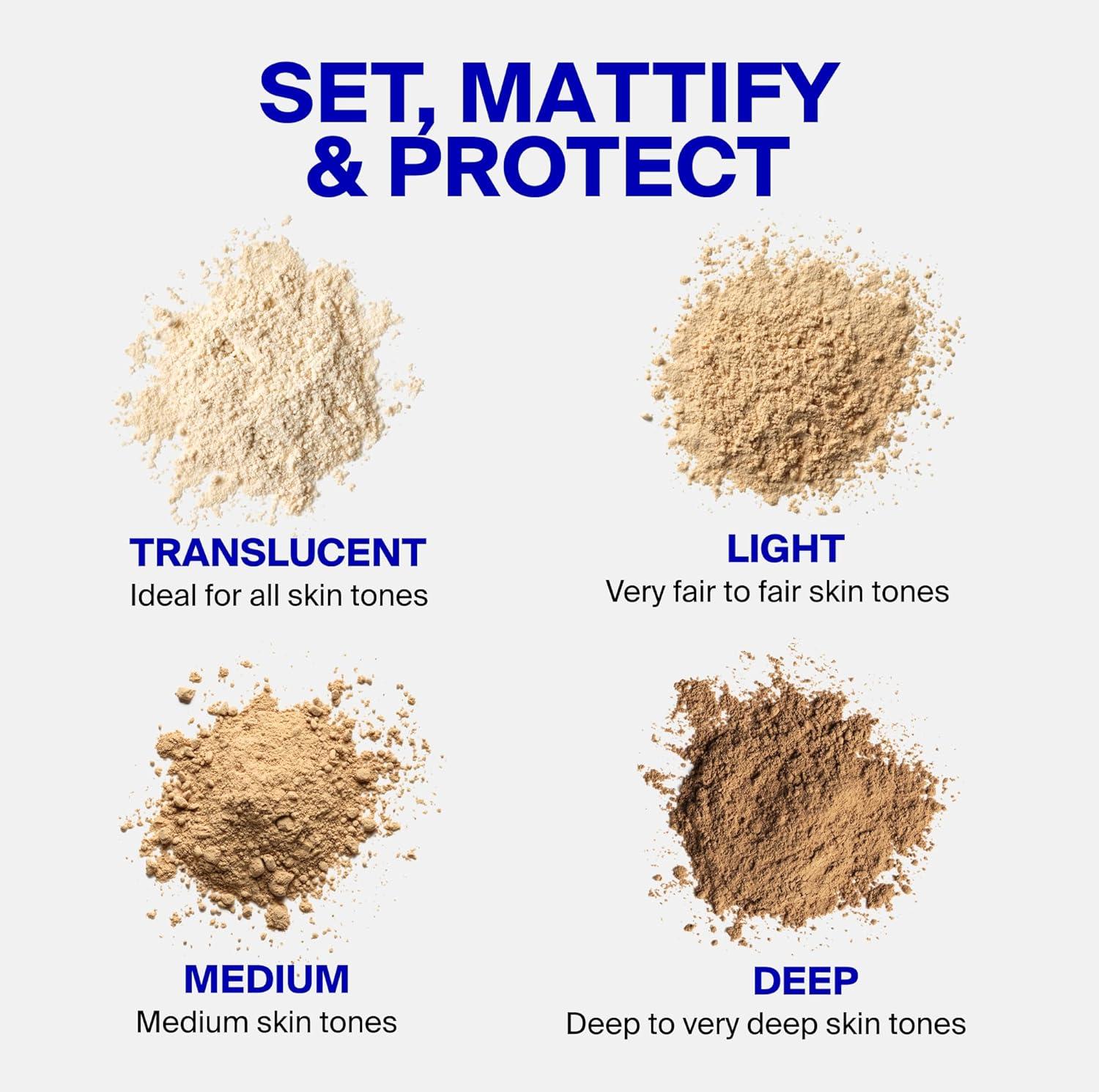 image:imageSupergoop Re setting Face Powder SPF 35 Translucent Broad Spectrum Mineral Sunscreen 015 oz Shine Control Matte Finishing OntheGo Sun ProtectionLight