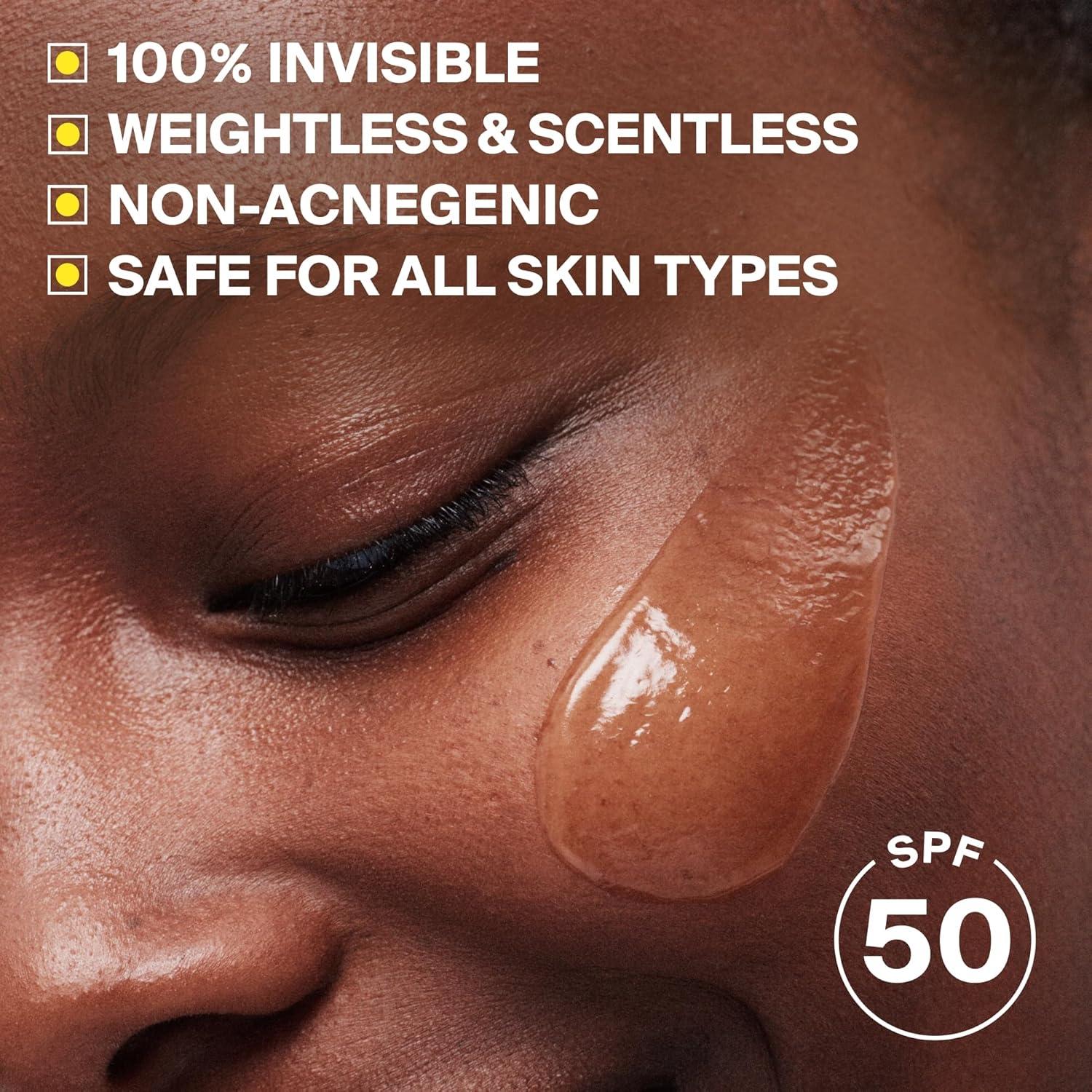 image:imageSupergoop Unseen Sunscreen SPF 50 Clear amp Invisible Face Sunscreen Broad Spectrum MakeupGripping Primer Weightless Scentless Oil Free For All Skin Types amp Tones 068 fl oz25 fl oz