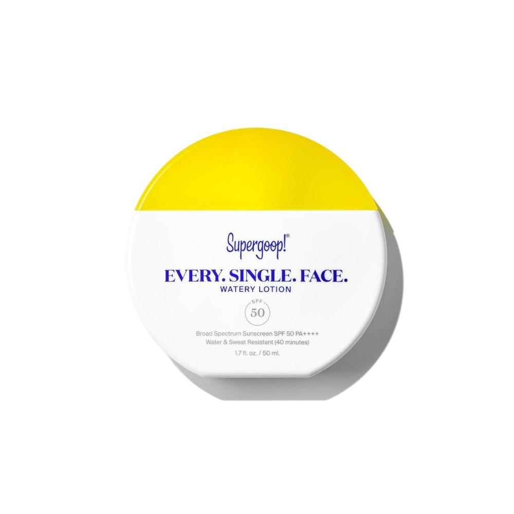 image:imageSupergoop Every Single Face Watery Lotion  17 fl oz  Broad Spectrum SPF 50 PA Sunscreen Lotion  Water amp Sweat Resistant  All Skin Types17 Fl Oz Pack of 1