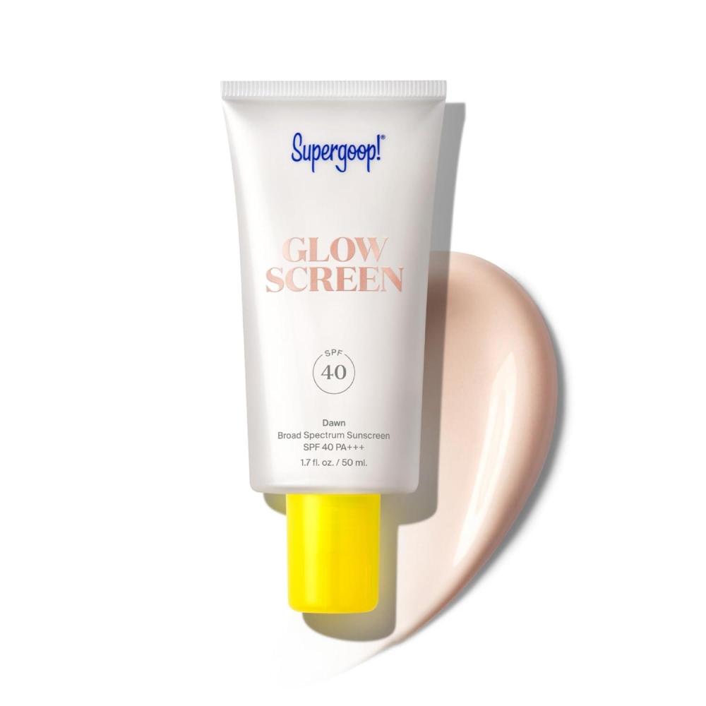 image:imageSupergoop Glowscreen SPF 40 Golden Hour Bronze Glow  068 fl oz  Glowy Primer  Broad Spectrum Tinted Sunscreen  Helps Filter Blue Light  Hydration  Hyaluronic Acid amp Vitamin B5Dawn