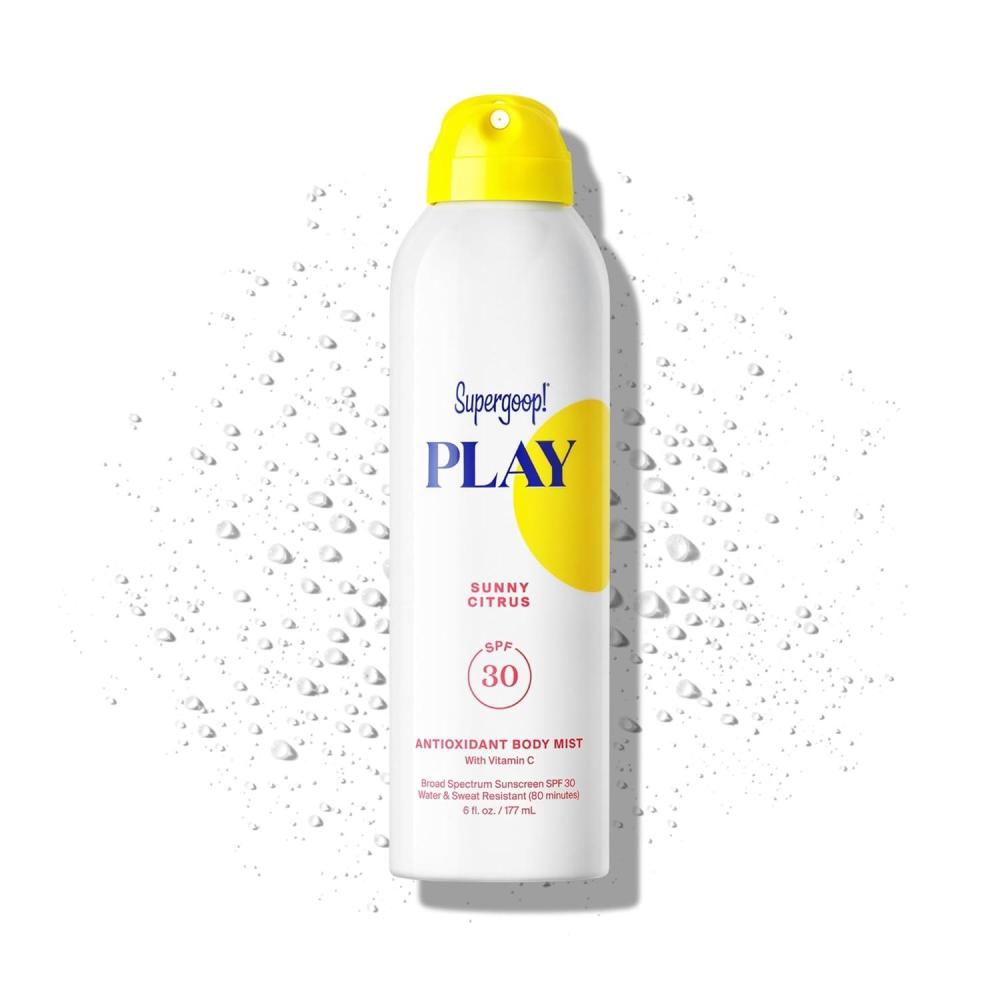 image:imageSupergoop PLAY Antioxidant Body Mist wVitamin C  6 fl oz  SPF 50 PA Broad Spectrum Sunscreen  Body Spray  Great for Active DaysSunny Citrus