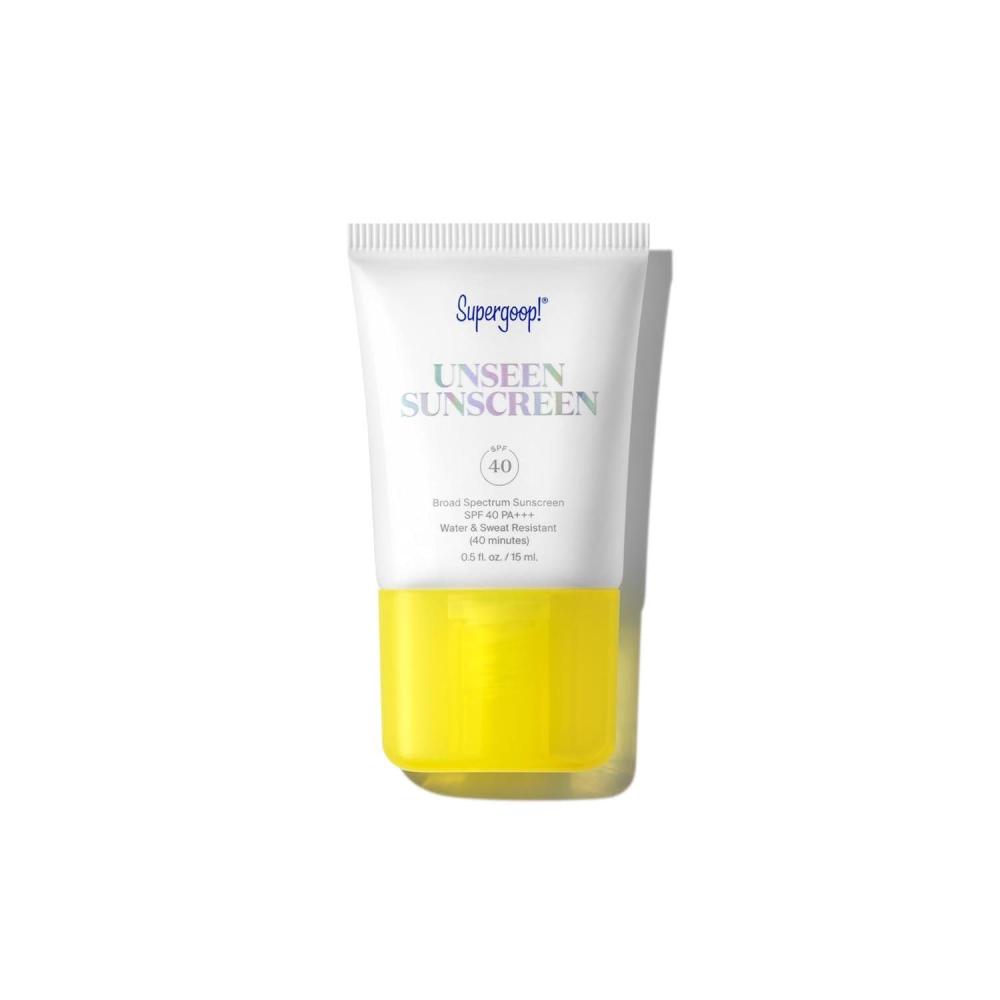 image:imageSupergoop Unseen Sunscreen  SPF 50  Clear amp Invisible Face Sunscreen  Broad Spectrum  MakeupGripping Primer  Weightless Scentless Oil Free  For All Skin Types amp Tones  068 fl oz05 fl oz