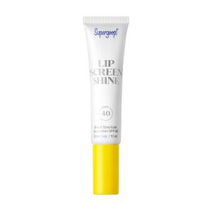 Supergoop! Lipscreen Shine SPF 40, 0.34 fl oz – Water-Resistant Clear Lip Gloss – Broad Spectrum SPF Lip Balm with Grape Seed Extract, Sunflower Seed Oil & Kelp Extract – Non-Sticky Formula(No Color)