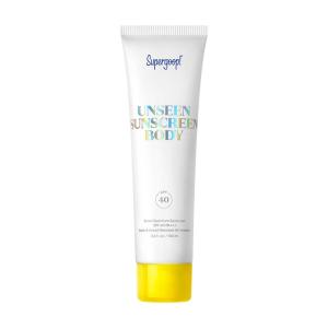 Supergoop! Unseen Sunscreen Body SPF 40 – Clear & Invisible Sun Protection – 3.4 fl oz – Weightless & Scentless – Water & Sweat Resistant – For All Skin Types(No Color)