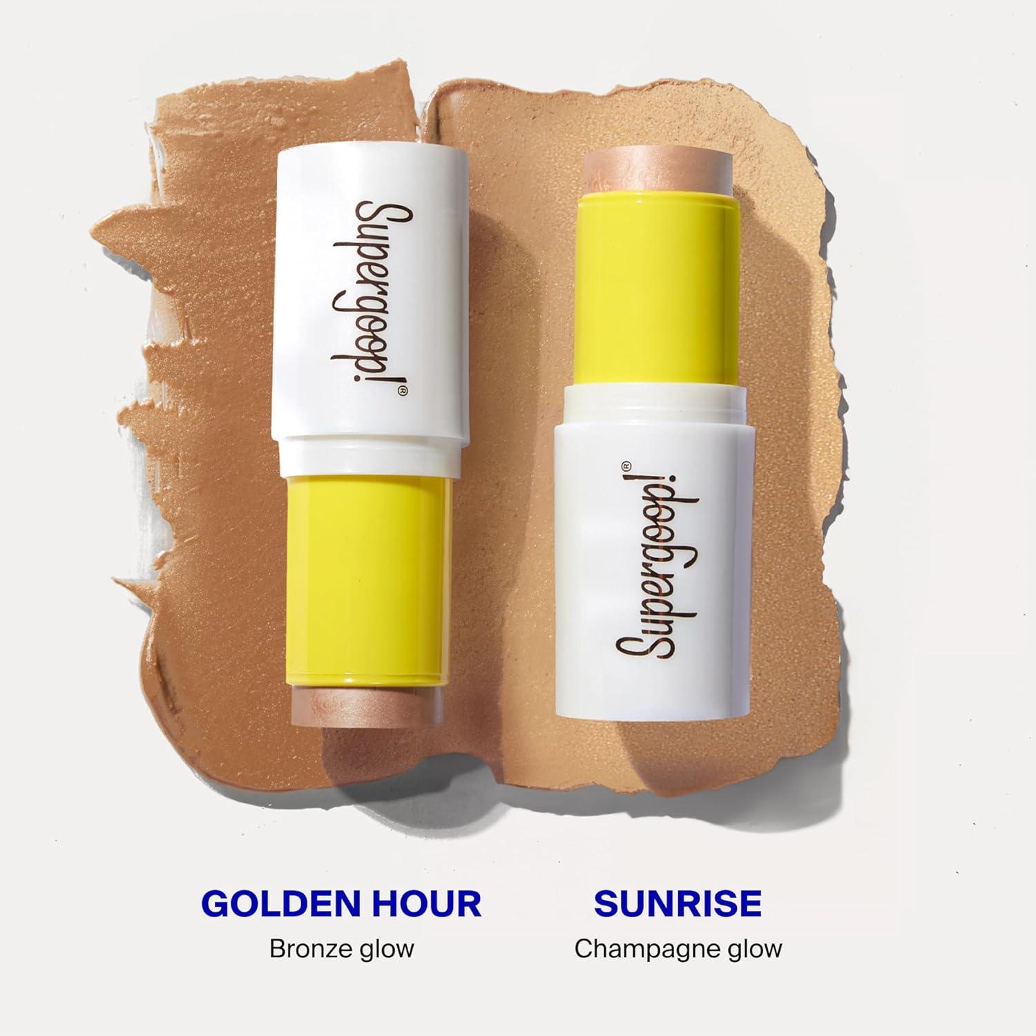 image:imageSupergoop Glowscreen Sunlighter Glow amp Protect Stick SPF 45 Golden Hour 035 oz Sheer Sunkissed Finish Doubles as a HighlighterSunrise