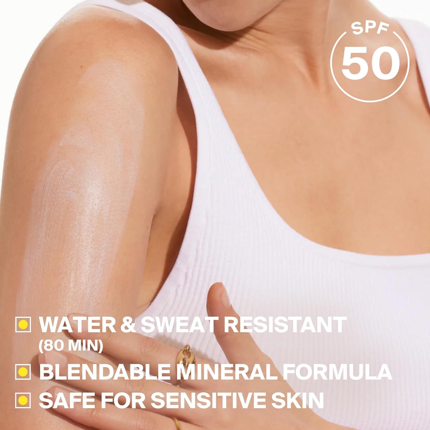 image:imageSupergoop PLAY Mineral Lotion 1 fl oz Broad Spectrum SPF 50 Sunscreen for Face amp Body Lightweight Fast Absorbing WaterResistant With Green Algae1 Fl Oz Pack of 1