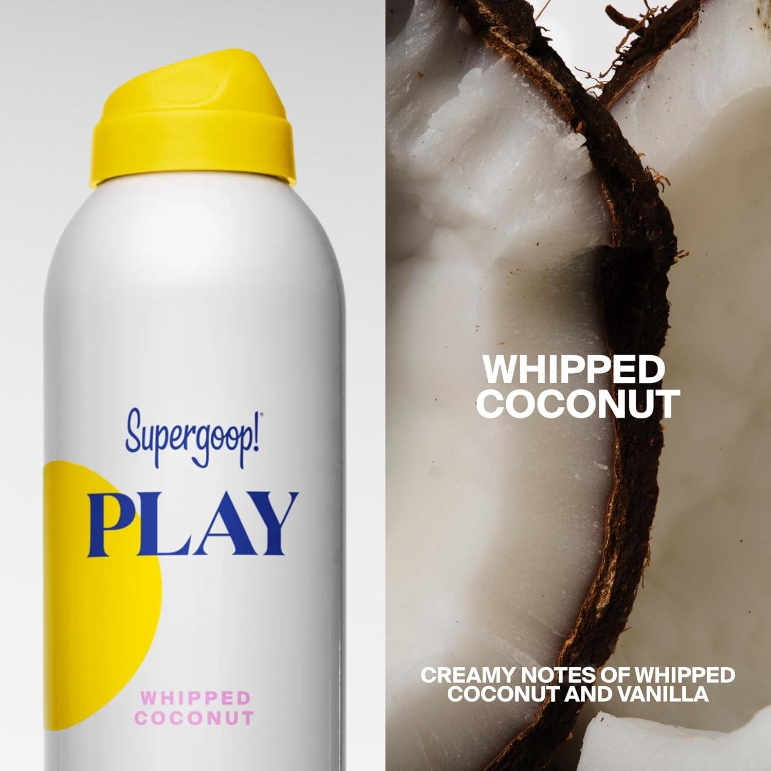 image:imageSupergoop Play Antioxidant Body Mist wVitamin C 6 fl oz SPF 50 PA Broad Spectrum Sunscreen Body Spray Great for Active Days Whipped Coconut
