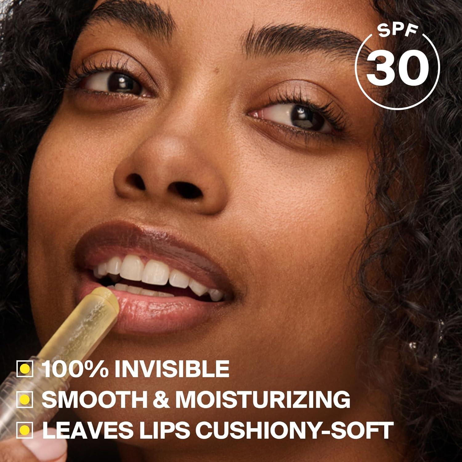 image:imageSupergoop Unseen Sunscreen Clear Lip Protector 100 Invisible Lightweight SPF 30 Formula Provides UV amp Environmental Protection Natural Finish 012 ozNo Color