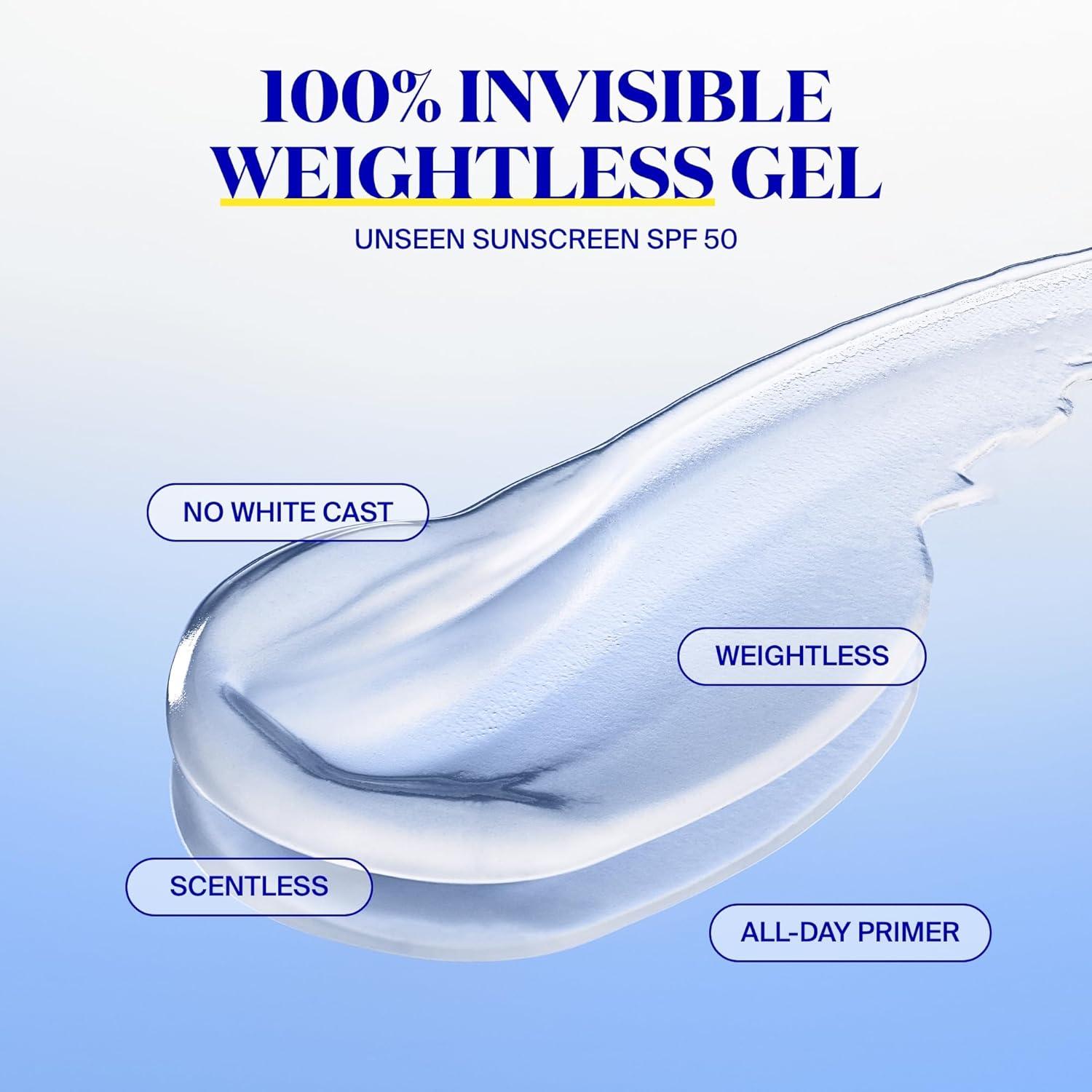 image:imageSupergoop Unseen Sunscreen SPF 50 Invisible Sun Protection for Face 17 fl oz PLAY Antioxidant Body Mist SPF 50 6 fl oz Broad Spectrum Body amp Face Sunscreen Recommended for Sensitive Skin