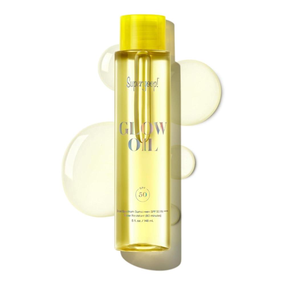 image:imageSupergoop Glow Oil  5 fl oz  SPF 50 PA Vitamin E Body Oil  Broad Spectrum Sunscreen Protection  With Marigold Meadowfoam amp Grape Seed Extracts  PA With Marigold Meadowfoam Grape Seed Extracts5 Fl Oz Pack of 1