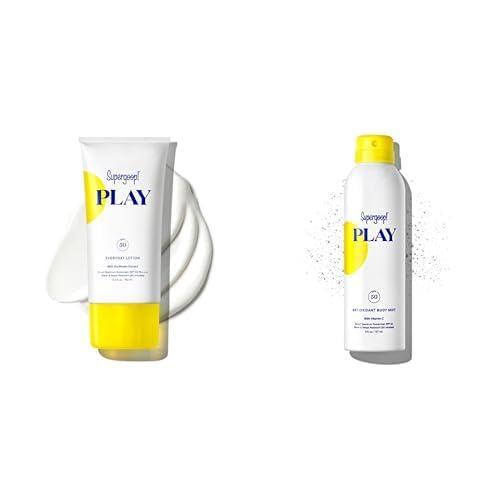 image:imageSupergoop PLAY Everyday SPF 30 Lotion 55 oz Broad Spectrum Sunscreen Water amp Sweat Resistant Body amp Face Sunscreen Great for Active DaysEveryday Lotion 55 Ounce Body Mist 6 Ounce