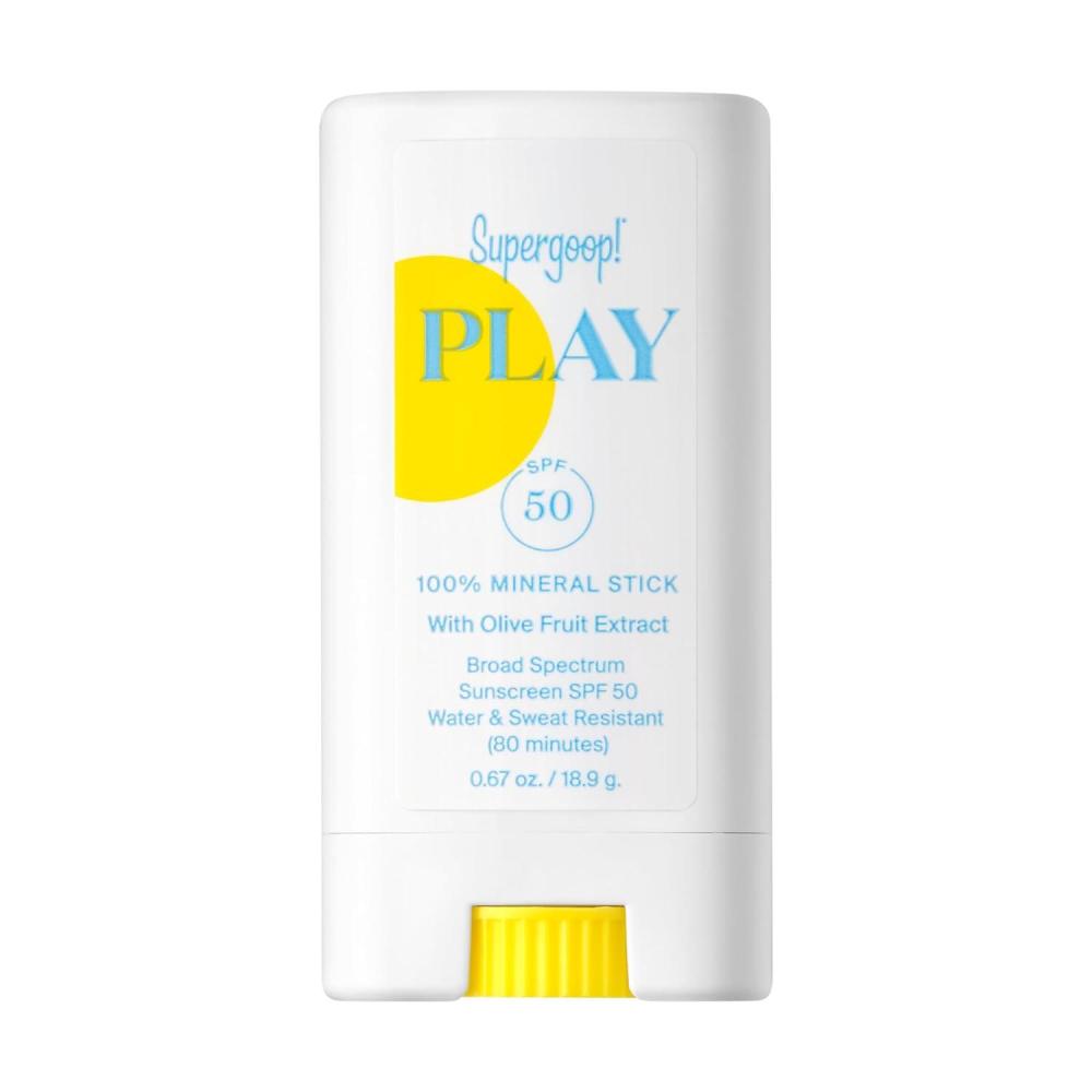 image:imageSupergoop PLAY Mineral Stick SPF 50 067 oz  OntheGo Broad Spectrum Face Sunscreen  Water Resistant  Vegan067 Ounce Pack of 1
