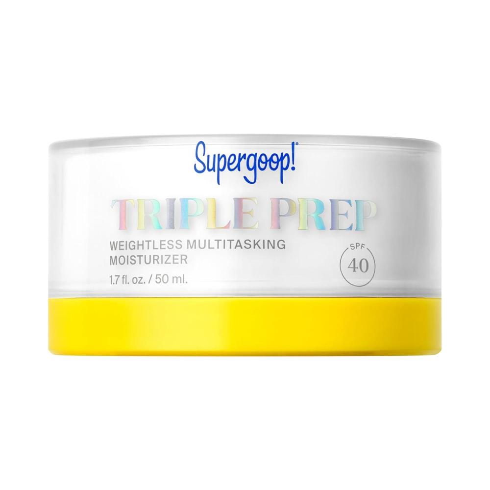 image:imageSupergoop Triple Prep Weightless Multitasking Moisturizer SPF 40 Face Sunscreen 17 fl oz Hydrates amp Protects Skin Helps Filter Blue Light NonComedogenic For Normal to Oily Skin TypesMulticoloured