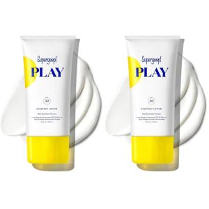 Supergoop! PLAY Everyday SPF 30 Lotion, 5.5 oz – Broad Spectrum Sunscreen – Water & Sweat Resistant Body & Face Sunscreen – Great for Active Days(5.5 Fl Oz (Pack of 2))