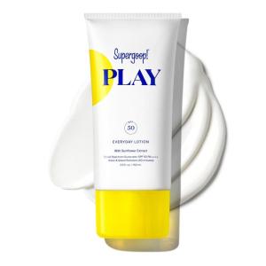 Supergoop! PLAY Everyday SPF 30 Lotion, 5.5 oz – Broad Spectrum Sunscreen – Water & Sweat Resistant Body & Face Sunscreen – Great for Active Days(5.5 Fl Oz (Pack of 1))