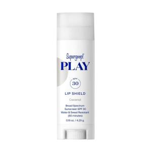 Supergoop! PLAY Lip Shield SPF 30 with Coconut – Pack of 2 – Moisturizing Lip Treatment For Dry Cracked Lips – Broad Spectrum UV Protection(Coconut)