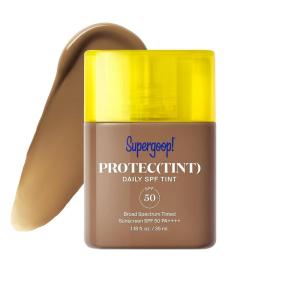 Supergoop! Protec(tint) Daily Skin Tint SPF 50 – 24N – Light, Buildable Coverage for Immediately Smooth, Even-Looking Skin – Natural Finish(40W)