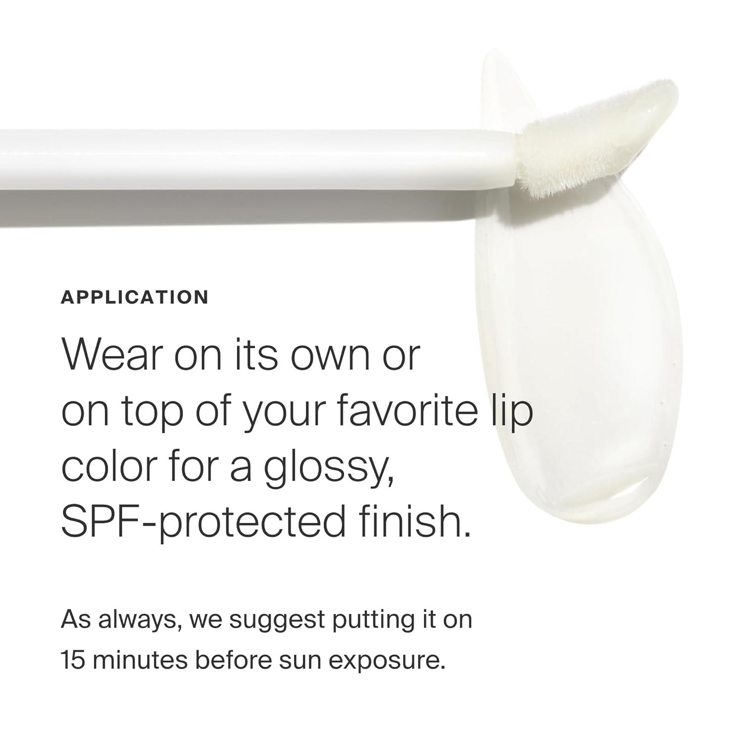 image:imageSupergoop Lipscreen Shine SPF 40 Pack of 2 034 fl oz Clear Lip Gloss with Grape Seed Extract Sunflower Seed Oil amp Kelp Extract WaterResistant NonSticky Formula